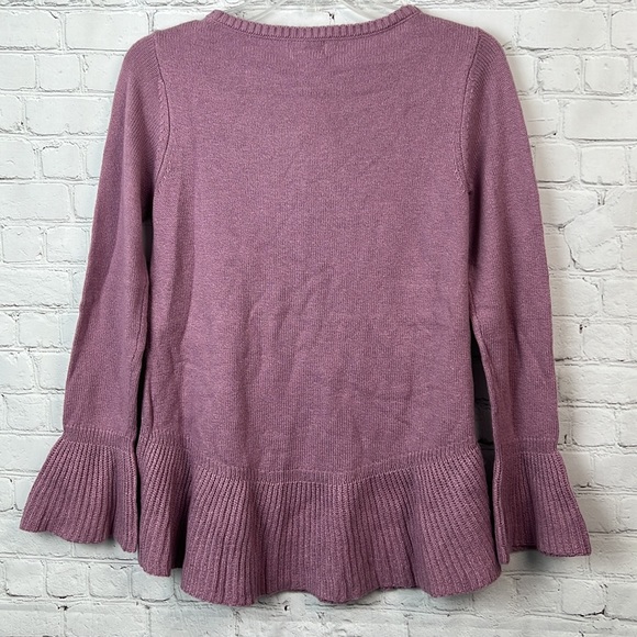 Style & Co Mauve Ruffle Trim Sweater Size XS - Picture 5 of 5